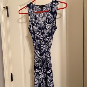 INC blue Bandana print dress. Size XS. Like new